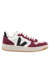Veja Leather And Suede Sneakers In Multi