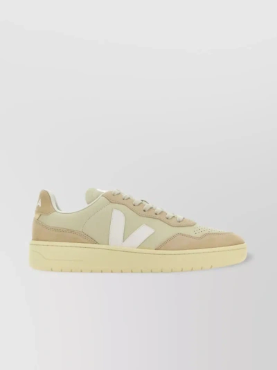 VEJA LEATHER AND SUEDE SNEAKERS WITH RUBBER SOLE