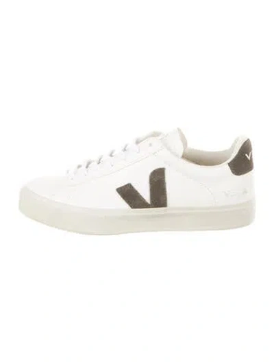 Pre-owned Veja Leather Athletic Sneakers In Neutrals/white
