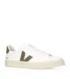 Veja White Low-top Sneakers With Logo Patch In Leather Man In White