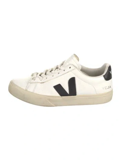 Pre-owned Veja Leather Colorblock Pattern Sneakers In Multi