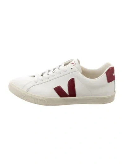 Pre-owned Veja Leather Colorblock Pattern Sneakers In Multi