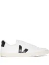 Veja Leather Esplar Logo Sneakers In Extra White Black