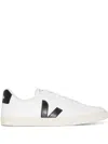 Veja Extra White And Black Leather Esplar Sneakers In White