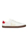 Veja Multicolour Organic Traced Leather In White