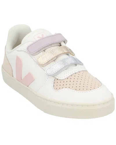 Veja Kids' Leather Sneaker In White