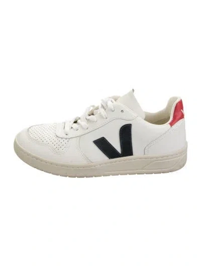 Pre-owned Veja Leather Sneakers In Multicolor