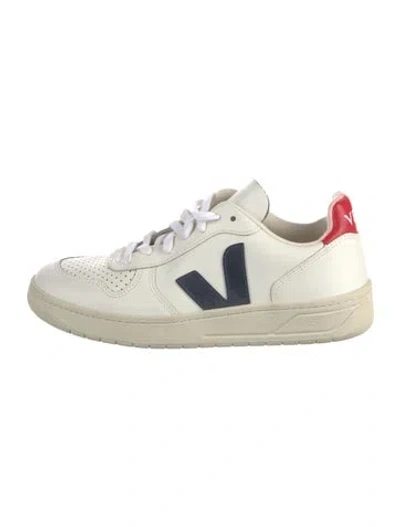 Pre-owned Veja Leather Sneakers In Neutral