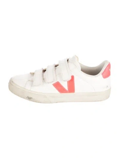 Pre-owned Veja Leather Sneakers In Neutrals