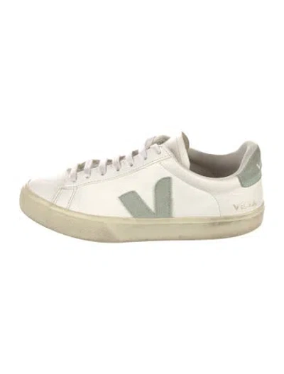 Pre-owned Veja Leather Sneakers In Neutrals/white
