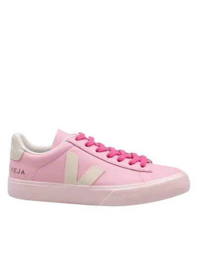 Veja Leather Sneakers In Pink