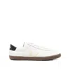 Veja Low-top Round Toe Sneakers With Contrast Sole In White