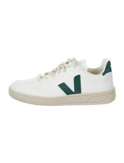 Pre-owned Veja Leather Sneakers In White