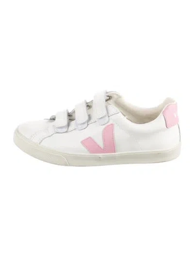 Pre-owned Veja Leather Sneakers In White
