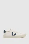 Veja V-90 Bicolor Low-top Sneakers In Blue/white