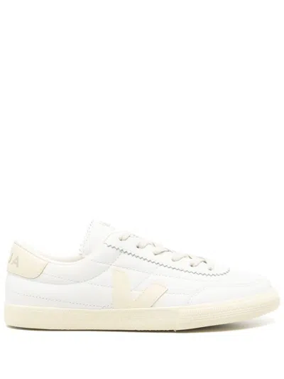 Veja Leather Unisex Sneakers In White