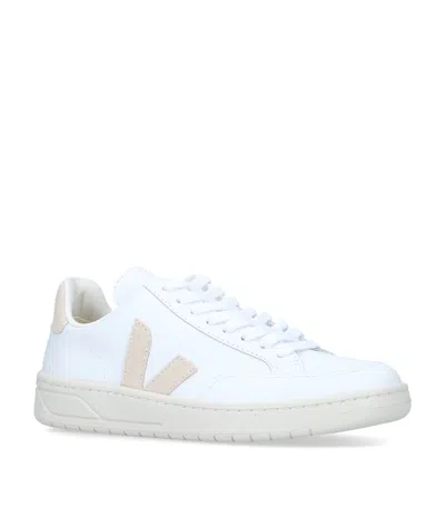 Veja V-12 Calfskin Sneakers In White