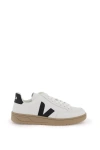 Veja V90 Chromefree Leather Sneakers In White, Black