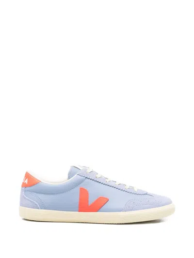 Veja Powder Blue Leather Volley O.t. Sneakers