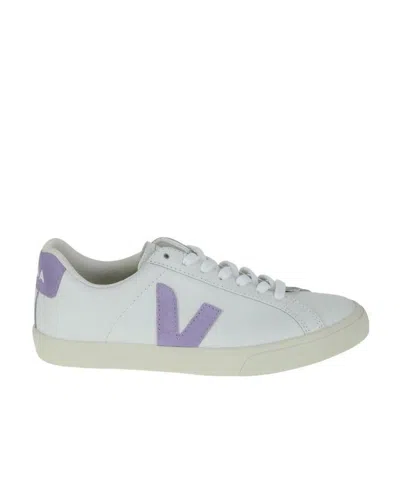 Veja Esplar Bicolor Low-top Sneakers In White