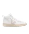 Veja Logo-patch Hi-top Sneakers In White