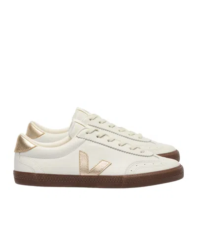 Veja Logo Patch Lace-up Sneakers In White
