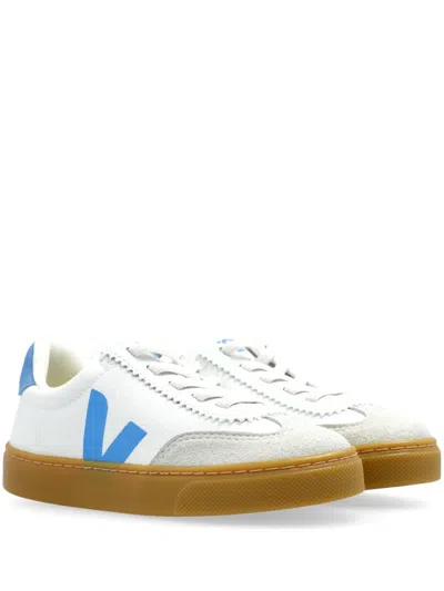 Veja Kids' Logo-patch Sneakers In White