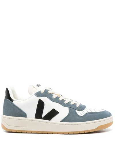 VEJA LOGO-PATCH SUEDE SNEAKERS