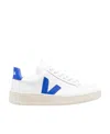 Veja V-12 Leather Sneakers In White