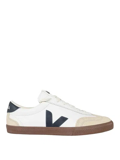 Veja Volley Sneakers With Contrasting Inserts In White