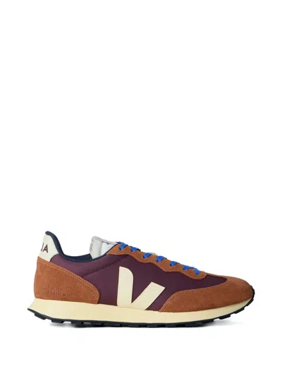 Veja Logo Suede Sneakers In Brown
