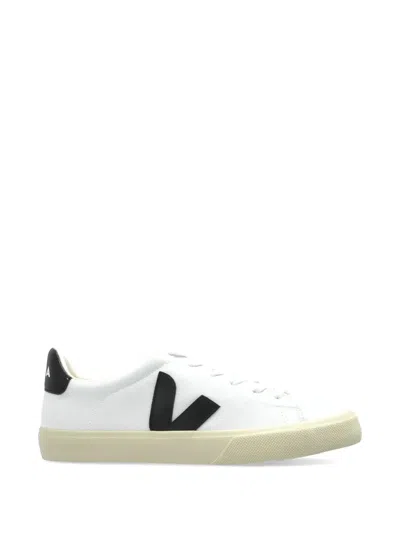 Veja Logo-patch Canvas Sneakers In White