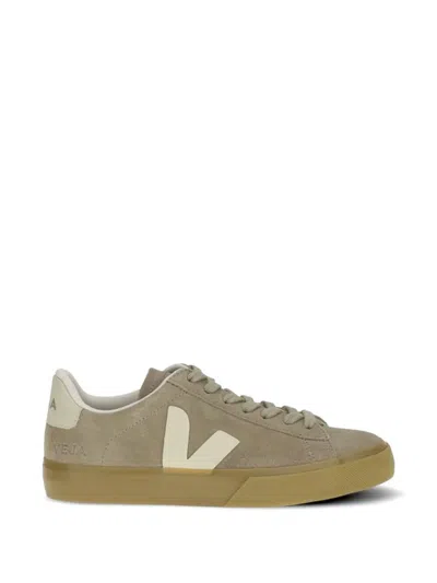 Veja Campo Suede Sneakers With Logo On The Side In Multi