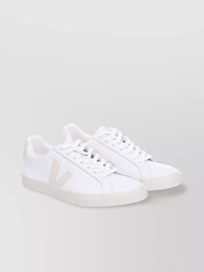 Veja Low Top Leather Sneakers In White
