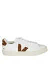 Veja Low-top Sneaker With Brown Suede Accents In Black
