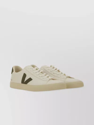 Veja Low-top Round Toe Rubber Sole Sneakers In Neutral