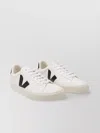 Veja Low Top Round Toe Rubber Sole Sneakers