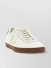 Veja Low-top Round Toe Sneakers With Contrast Sole In White