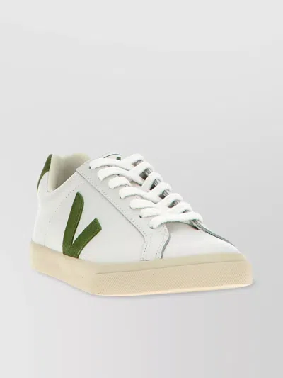 Veja Low-top Rubber Sole Sneakers In White