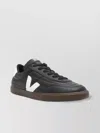 Veja Panenka Black Sneaker With Logo On The Side And Contrasting Heel In Leather Unisex