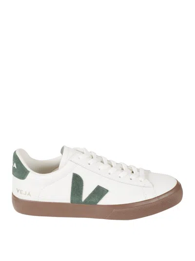 Veja Multicolour Leather Suede Sneaker In White