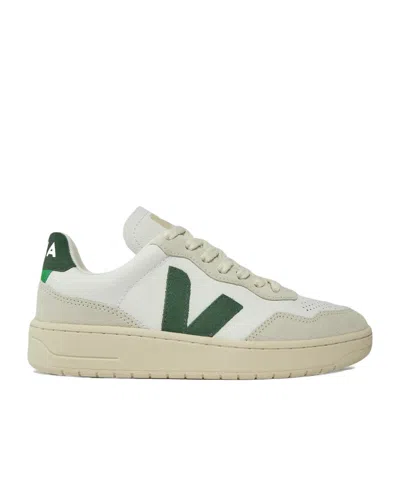 Veja V-90 Organic Leather Sneaker In Neutral