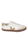 Veja Low-top Sneakers With Beige Suede Accents In Neutral