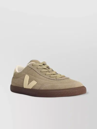 Veja Low-top Suede Sneakers Rubber Sole In Brown