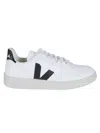 Veja Low-top White Leather Sneakers With Perforated Detailing
