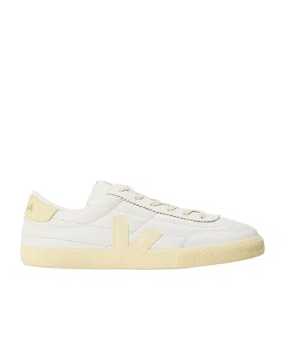 Veja Lowtop Quilted Panel Sneakers In White