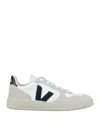 Veja Man Sneakers Beige Size 8 Leather, Textile Fibers In Beige