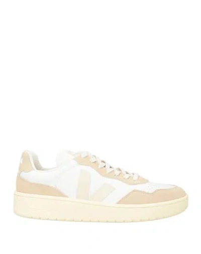 Veja Man Sneakers Ivory Size 9 Leather In White