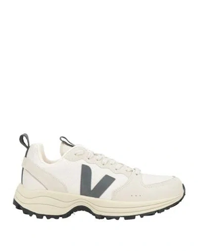 Veja Man Sneakers Off White Size 10 Leather, Textile Fibers