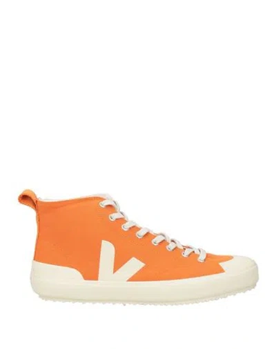 Veja Man Sneakers Orange Size 12 Textile Fibers